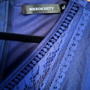 XL lace detail dress